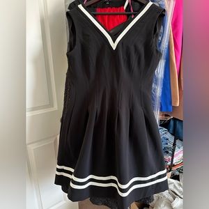 Beautiful black and white trim dress